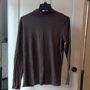 St. John's Bay Men's Chocolate Turtleneck Sweater